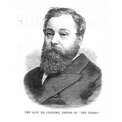 Thomas Chenery Herausgeber der Zeit - Antiker Druck 1884