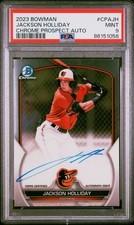 2023 Bowman Jackson Holliday Chrome Prospect Auto PSA 9 Baltimore Orioles