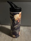 Stainless Steel Water Bottle, 18oz, Peach Plumeria - Double Wall Insulation — photo 2