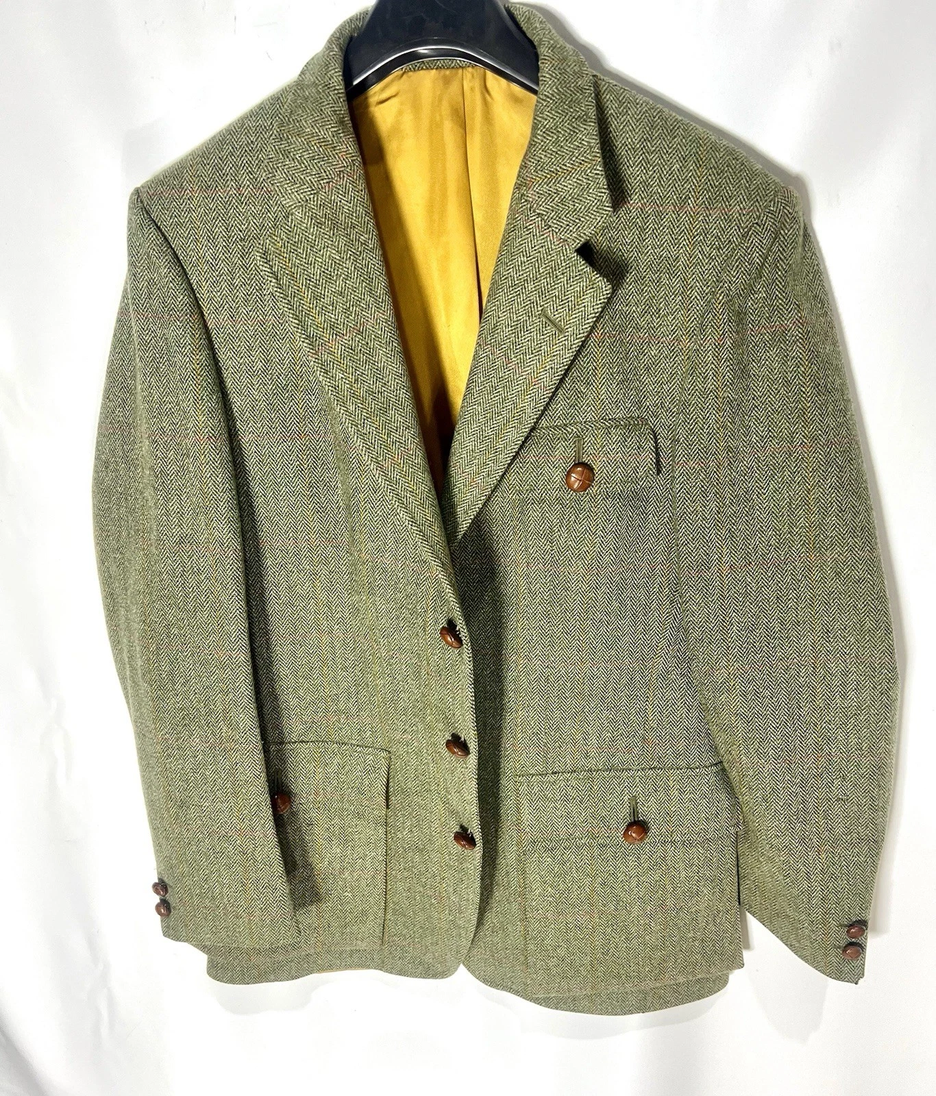 Supasax Bladen Pure New Wool Blazer – Tailored in England – Green Tweed
