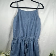 Womens size L Large Ci Sono denim jumpsuit, one piece pants suit