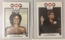 2008 Topps President Sarah Palin #C08-SP LOTE SSP (pagente) + juramentación ambos