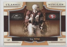 2009 Donruss Classics Classic Singles Silver 51/250 YA Tittle #30 HOF 0i0