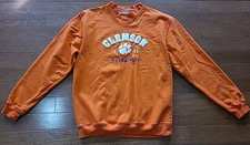 J. America Clemson Embroidered Sweatshirt Men’s Size XL Orange