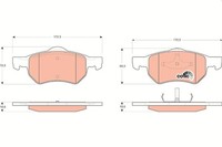 Bremsbelagsatz FÜR Chrysler Voyager IV (Rg, Rs) - TRW GDB4128