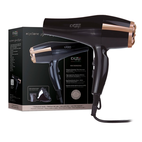 Secador de pelo  Cyclone Air Tech 2300W Light and Brigth – Italian Design
