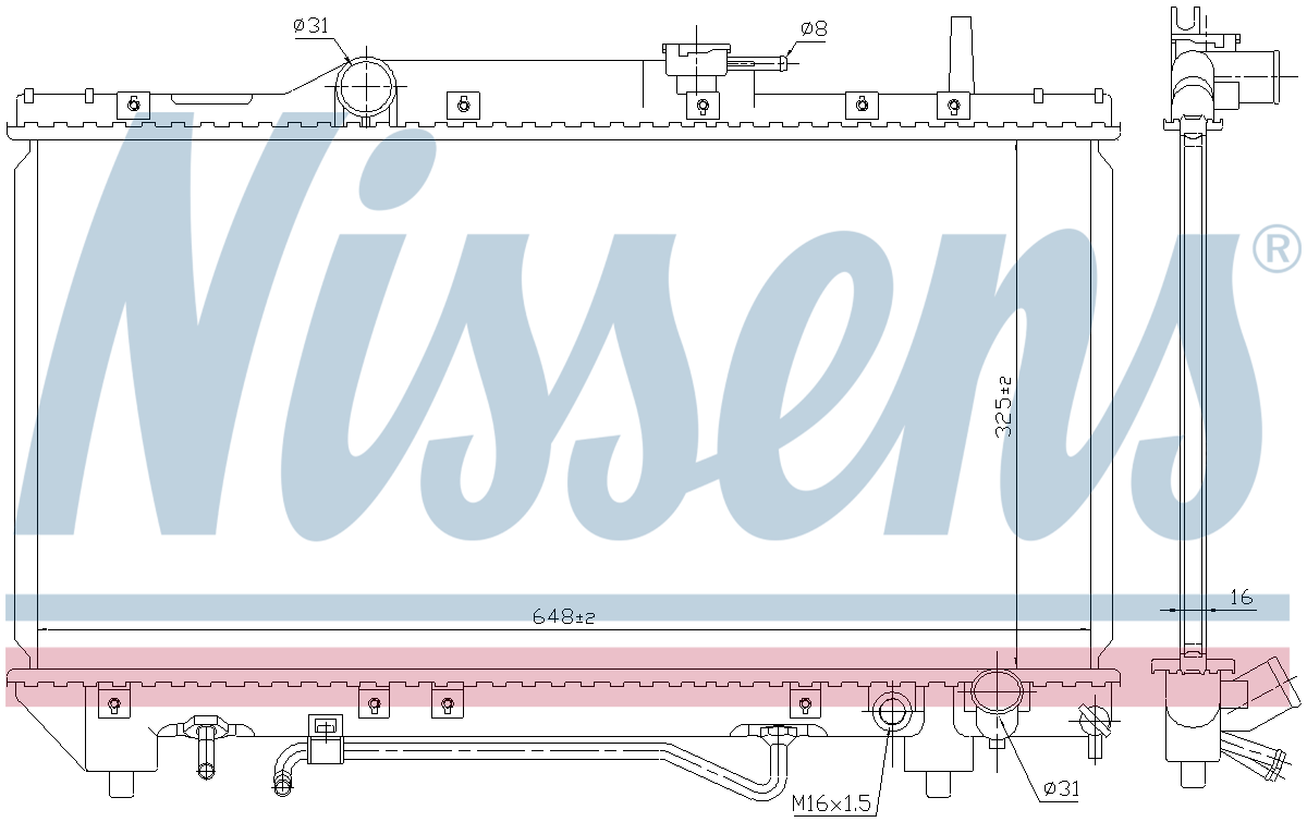 NISSENS 64802 Engine Cooling Radiator for sale online | eBay