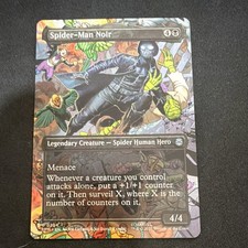 Magic The Gathering Spider-Man Noir Legendary Creature Marvel 4/4 Black Card 020