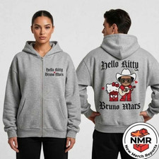Hello Kitty x Bruno Mar The Romantic Tour Pop-Up 2026 Zip Hoodie