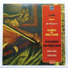 GRUMIAUX, SARTORI - JS BACH violin & harpsichord sonatas - PHILIPS 2xLPs EX++
