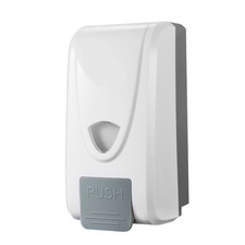 PUSH OPERATED SOAP DISPENSER WALL MOUNTED SANITISING DISPENSER FREE POSTAGE