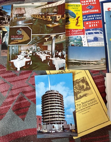 25 Piece Southern California Ephemera Lot 1950s Zoo Maps Restaurant Postcard LA - Picture 7 of 24