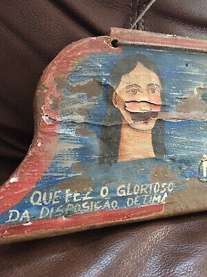 Buy Antique Ex-Voto Brazilian Votive Religious Folk Art Retablo Portuguese Milagre 2