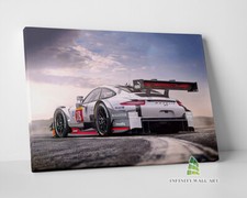 Porsche Racing Sports Car Canvas Art Wall Art Print Picture Framed Decor -E377