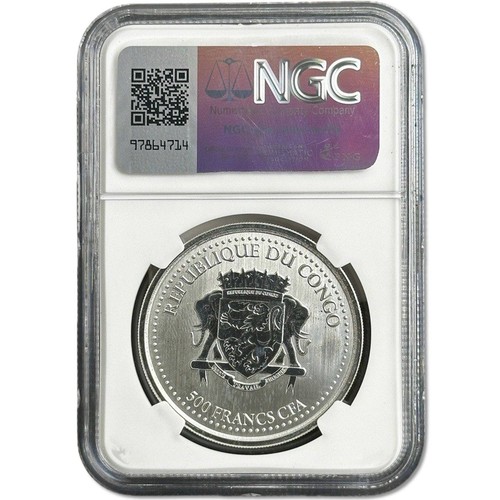 1 oz Silverback Gorilla Coin 2021 | .999 Silver, MS69 - Zdjęcie 2 z 2