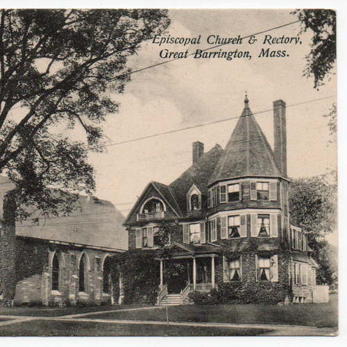 Iglesia Episcopal y Rectoría de St James Great Barrington MA Postal publicada 1906 - Imagen 5 de 12