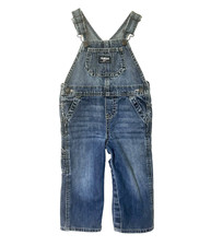 Vtg OshKosh Denim Overalls 24 Months B'gosh Vestbak Cotton 2 Years Classic
