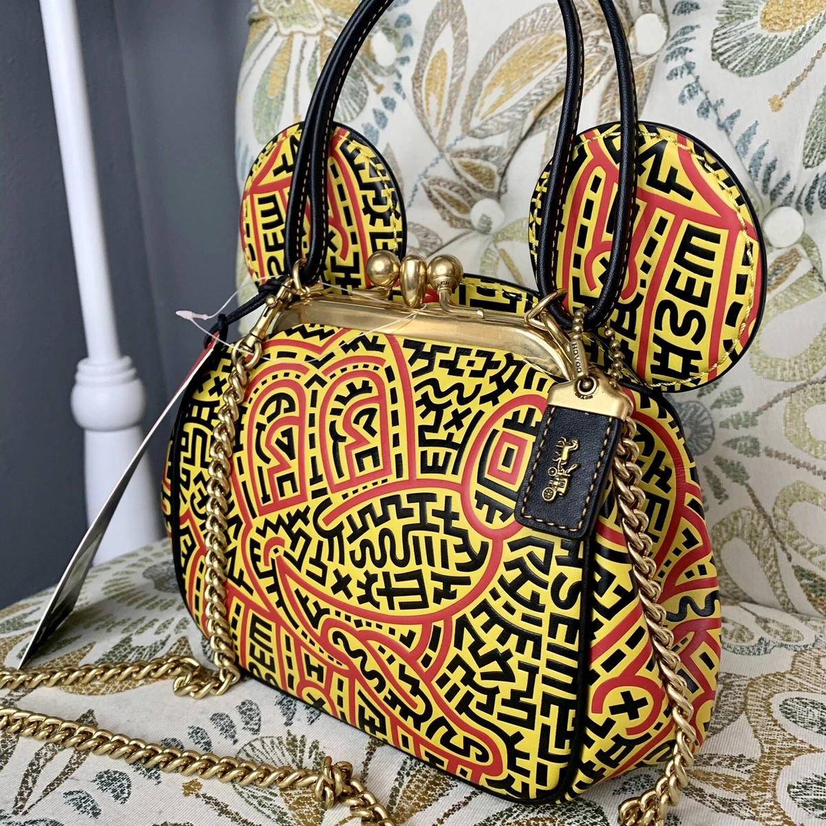 Disney mickey mouse x keith haring kisslock bag hot sale