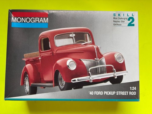 1940 FORD PICKUP STREET ROD COUPE MODEL KIT MONOGRAM MODELS 1/24 NEW COOL LOOK!!
