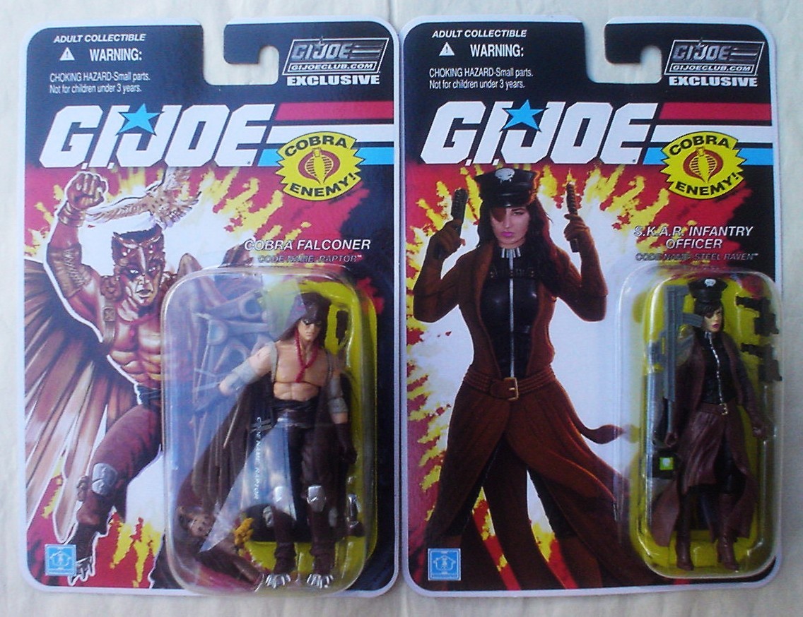 RAPTOR & STEEL RAVEN GI Joe Collectors Club FSS 5.0 Hasbro 2017