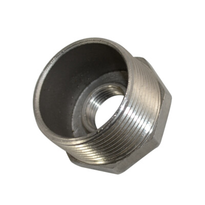 1.5  male to 1/2  female NPT threaded Reducing bush adapter Reducer Fitting SS