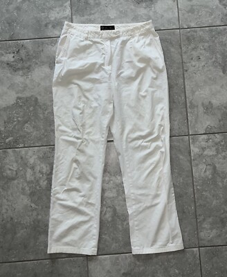 Loro Piana Bergdorf Goodman Cotton Stretch Chino Trousers Pants Classic White 48