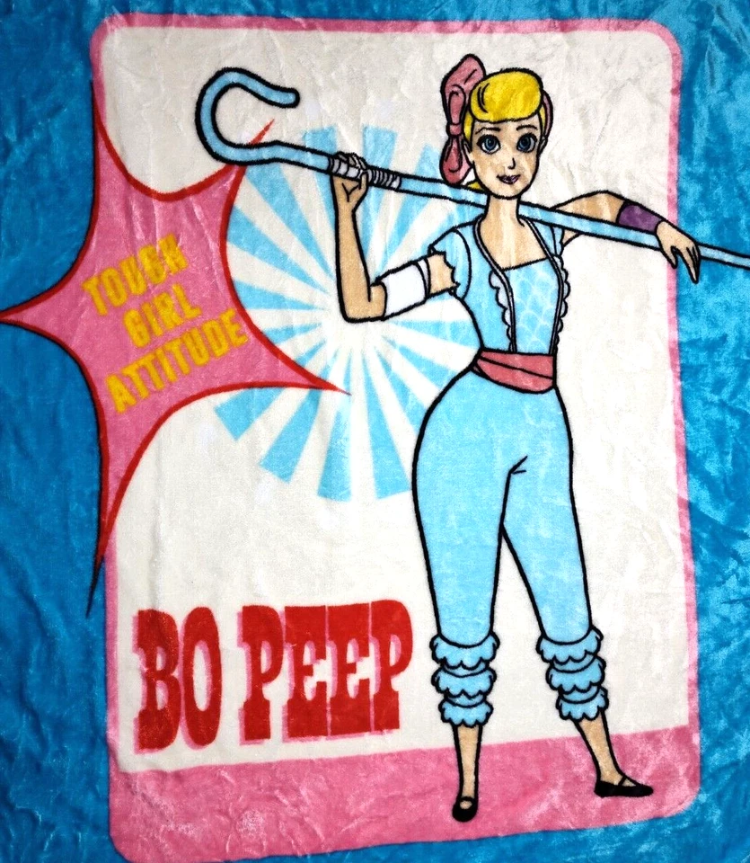 Manta Disney Toy Story 4 Little Bo Peep Throw Tough Girl Attitude Soft 45x65 Foto 3 de 3