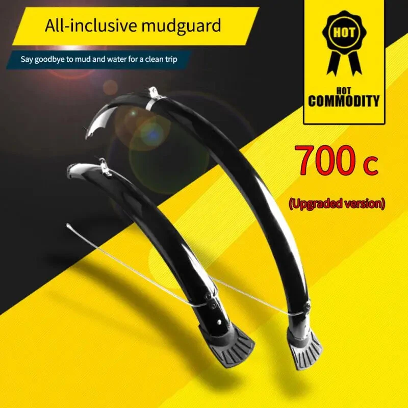 Para-lamas de bicicleta retrô bicicleta para-lama engrenagem fixa 700C 26 27,5 29 polegadas Mtb para-lamas - Imagem 3 de 4