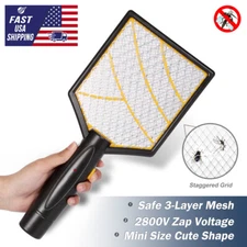 Mini Mosquito Swatter Electric Portable Fly Bug Zapper Insect Killer HomeOutdoor