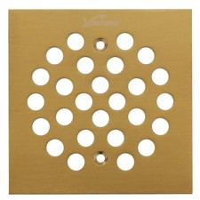 Square 4-1/4 4.25 inch 108mm 108mm Screw-in Shower Floor Drain Grate Strai...