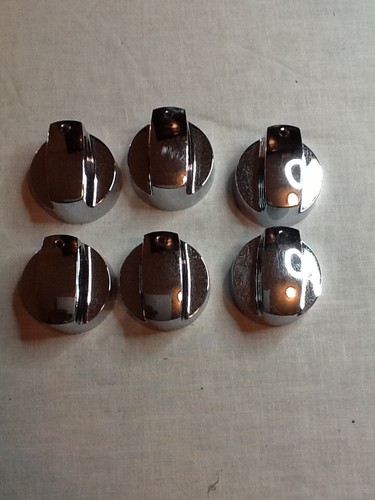 KNOBS BBQ (SET OF SIX) PLASTIC W/ CHROME PLATING (GENTLY USED) 080624F - Picture 8 of 8