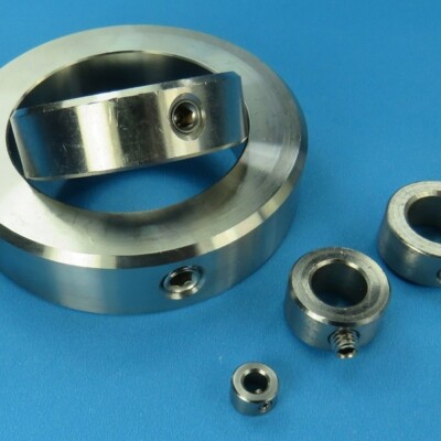 Stellring DIN 705 Stellringe V2A Edelstahl Gewindestift DIN 914 Klemmring VA