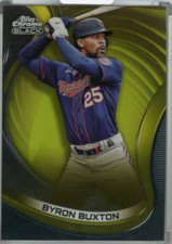 2022 Byron Buxton /50 Topps Chrome Black BUXTON BASE GOLD REFRACTOR