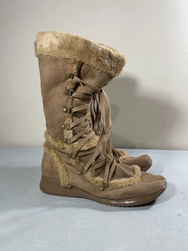 Mid calf hotsell tan boots