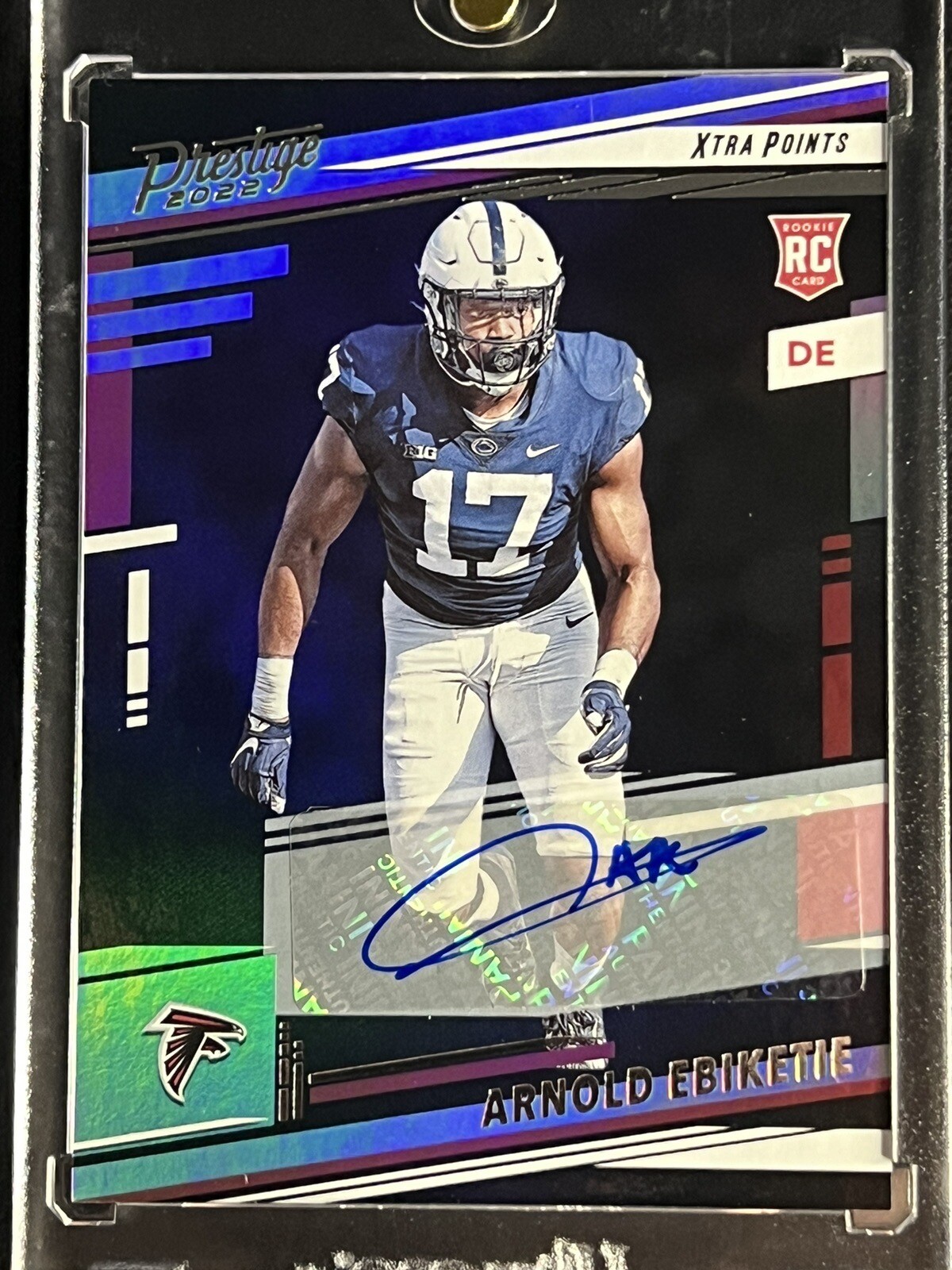 2022 Panini Prestige Arnold Ebiketie RC Autograph XTRA POINTS No.362 Falcons DE