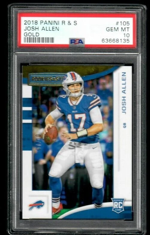 Josh Allen Panini Rookies & Stars #105 Gold