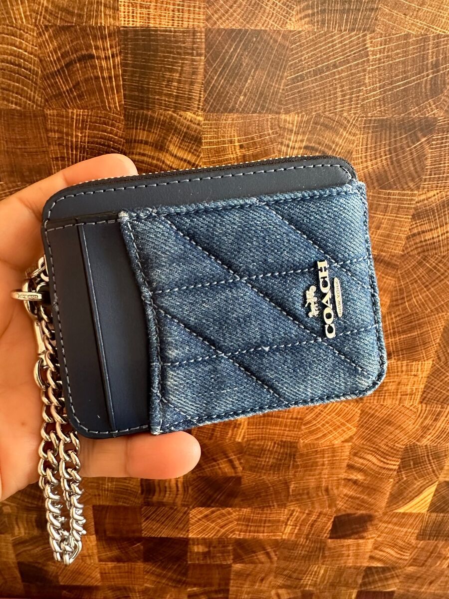 BN Coach Zip Card Case W Chain Wristlet_Floral~Sig~Color BN Coach Zip Card Case W Chain Wristlet_Floral~Sig~Color