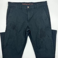 Weatherproof Mens Chino Pants Size 32/30 Blue Cotton Stretch Straight Leg