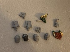 A23303 WARHAMMER 40K SPACE MARINES DARK ANGELS BITS LOT TERMINATOR HEADS 1 METAL