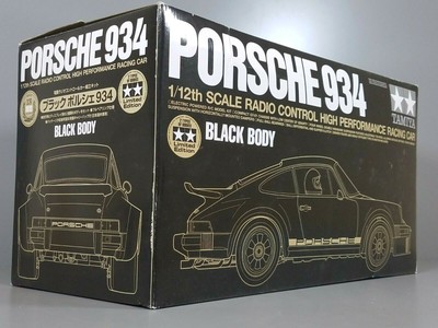 New Tamiya R C 1 12 Black Porsche 934 Limited Edition Gt 01 Chassis Kit Ebay