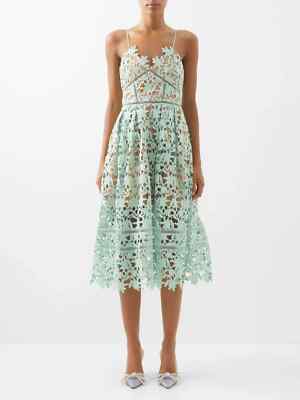 Self-Portrait Azalea Lace Midi Dress - Mint US Size 6 | eBay Self-Portrait Azalea Lace Midi Dress - Mint US Size 6 | eBay