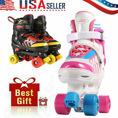 Roller Skates Adjustable Size for Kids/Adult 4Wheels Children Boys Girls Gift US