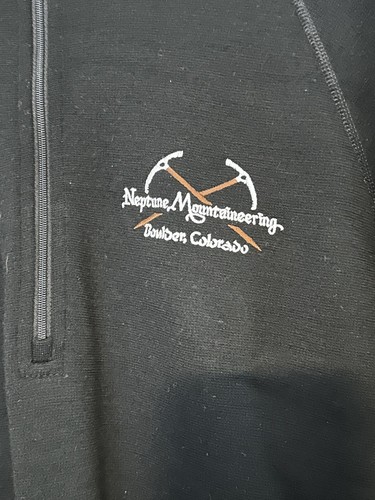 Neptune Mountaineering Wool Ibex Logo’s 1/2 Zip Sweater Men’s XL Excellent - Picture 2 of 5