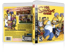 The Simpsons Game - Replacement PS3 Cover and Case. NO GAME!!