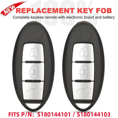 2 Smart Remote Key Fob S180144101 S180144103 fits Nissan Xtrail X-Trail Rogue