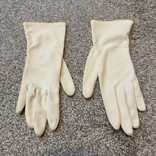 Vintage White Cream Gloves XS Small Women Edwardian Victorian Steampunk