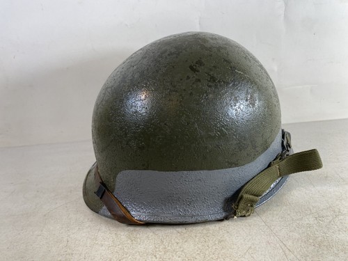 USN NAVY WW2 M1 Helmet Rear Seam Swivel Bale Westinghouse Liner 35S8 - Picture 3 of 20