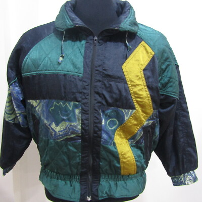 Vintage 80er Herren Skijacke Brustumfang 44/46 UK L REF (Y00678)