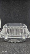 plastic container with hinged lid