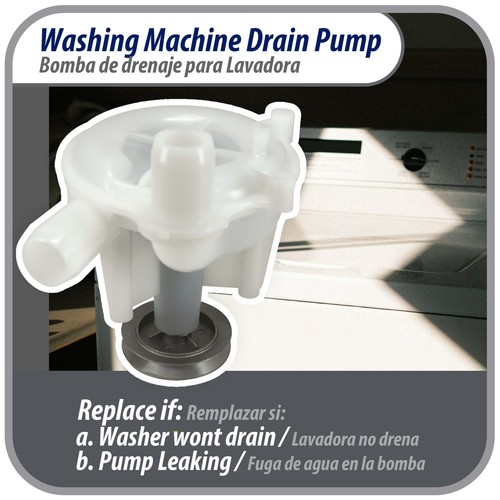 Appli Parts WP6-2022030AP Washing Machine Drain Pump Compatible with Whirlpool r - Picture 4 of 5